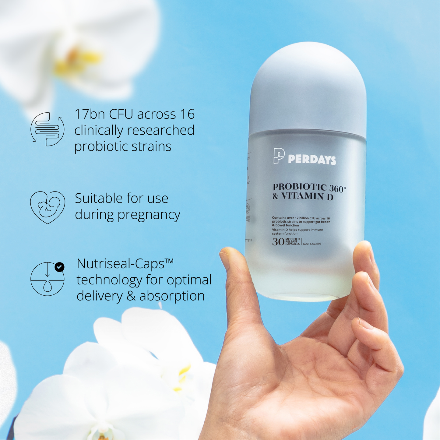Perdays Probiotic 360 & Vitamin D