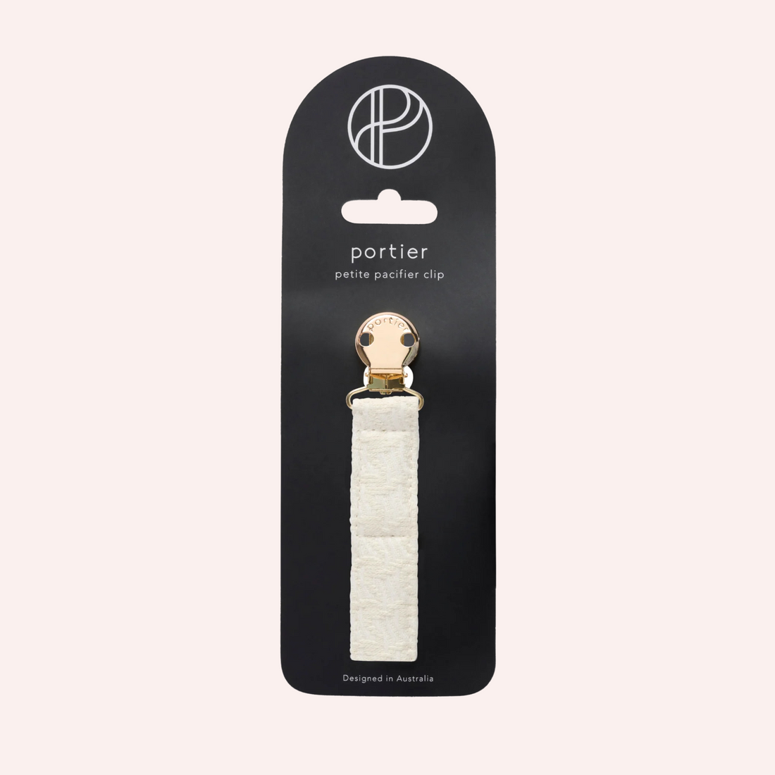 Petite Pacifier Clip - Natural Tweed