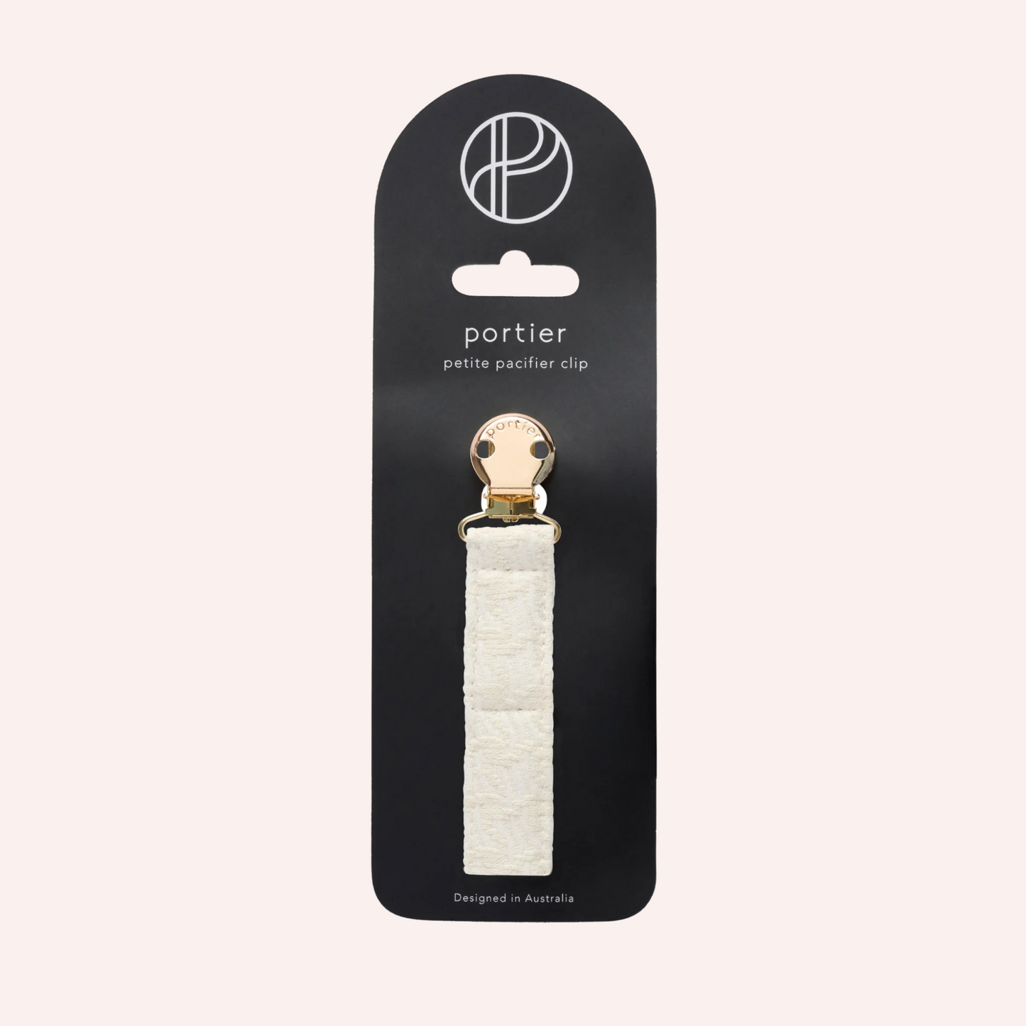 Petite Pacifier Clip - Natural Tweed