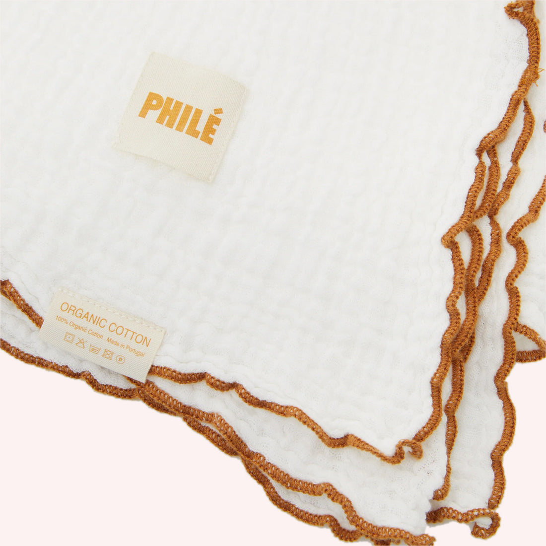 Phile Cotton Swaddle - White