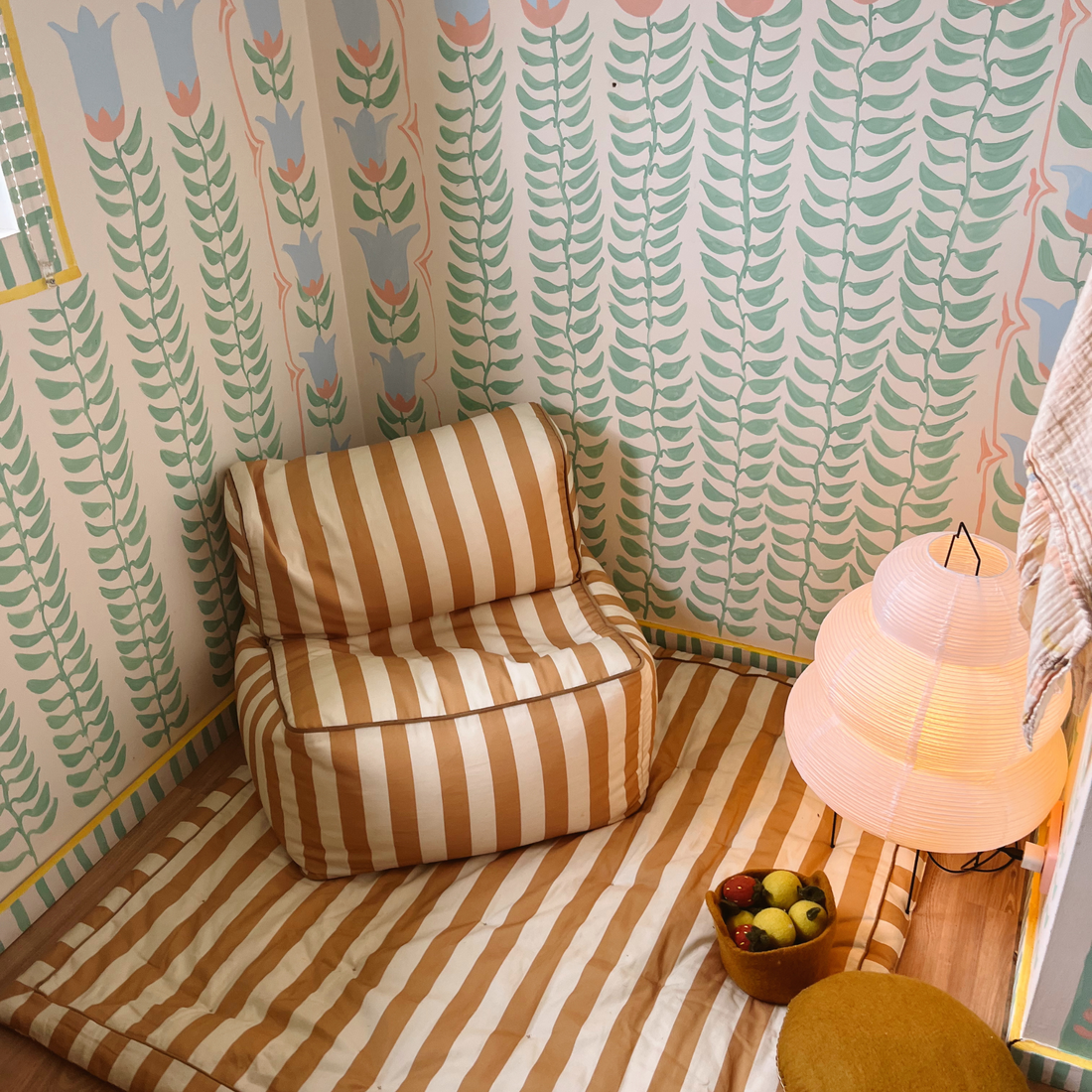 Striped Play Mat - Marigold