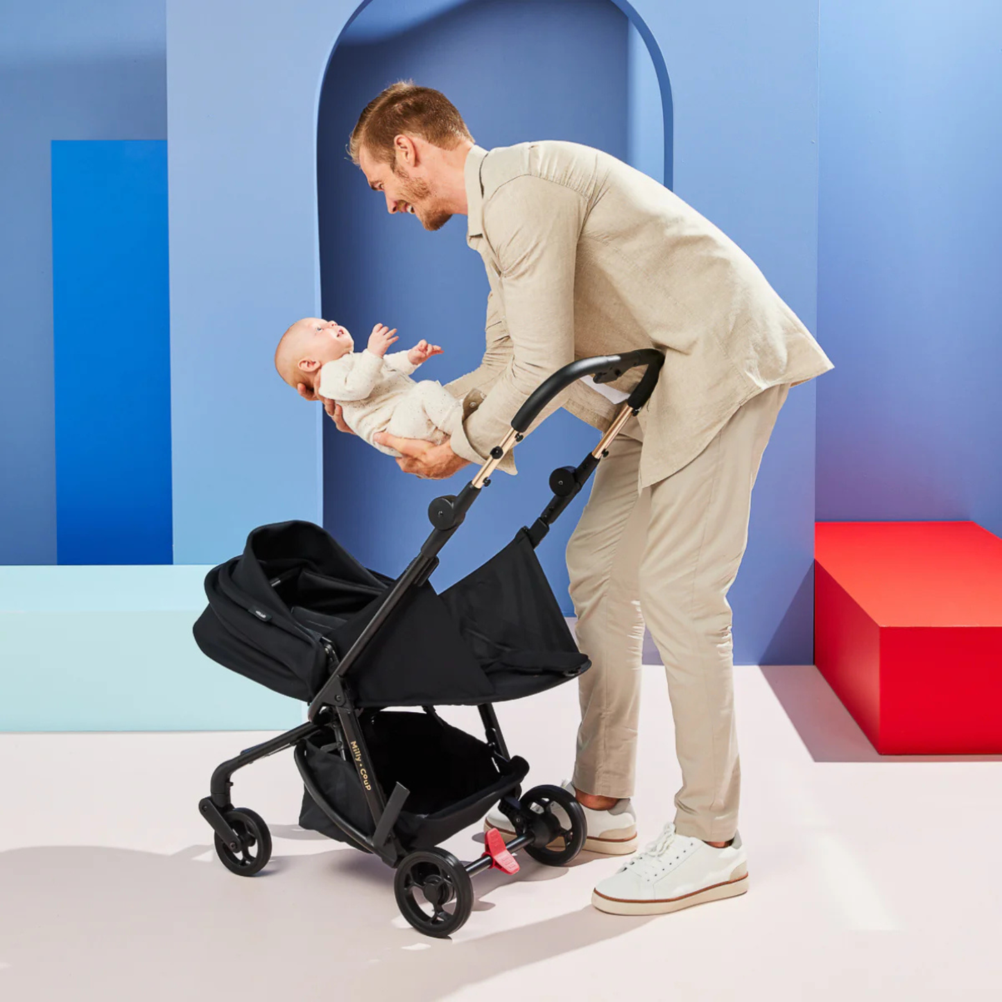 Milly and Coup Pixi Newborn Parent Facing Pack - Black