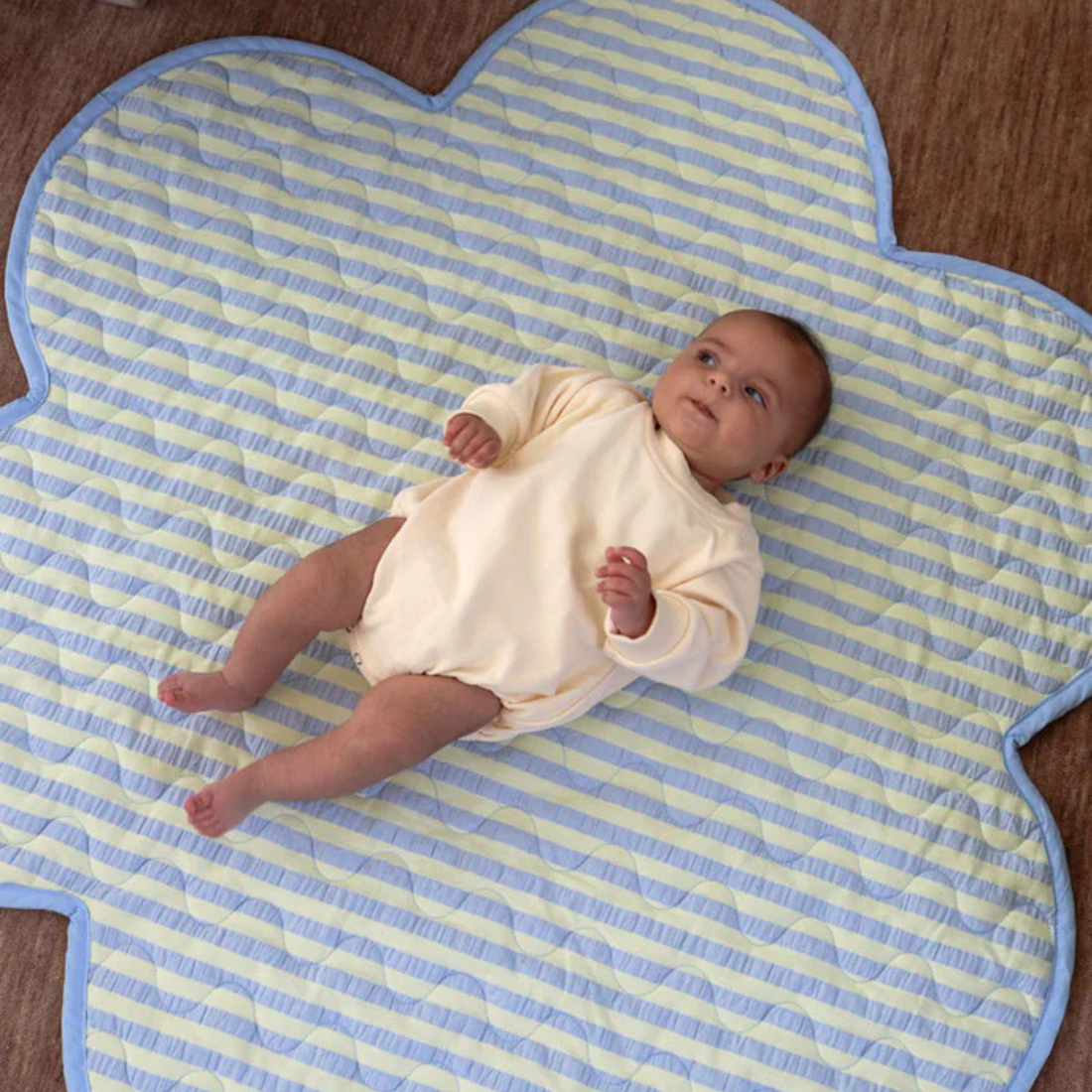 Playmat - Butter Blue Seersucker