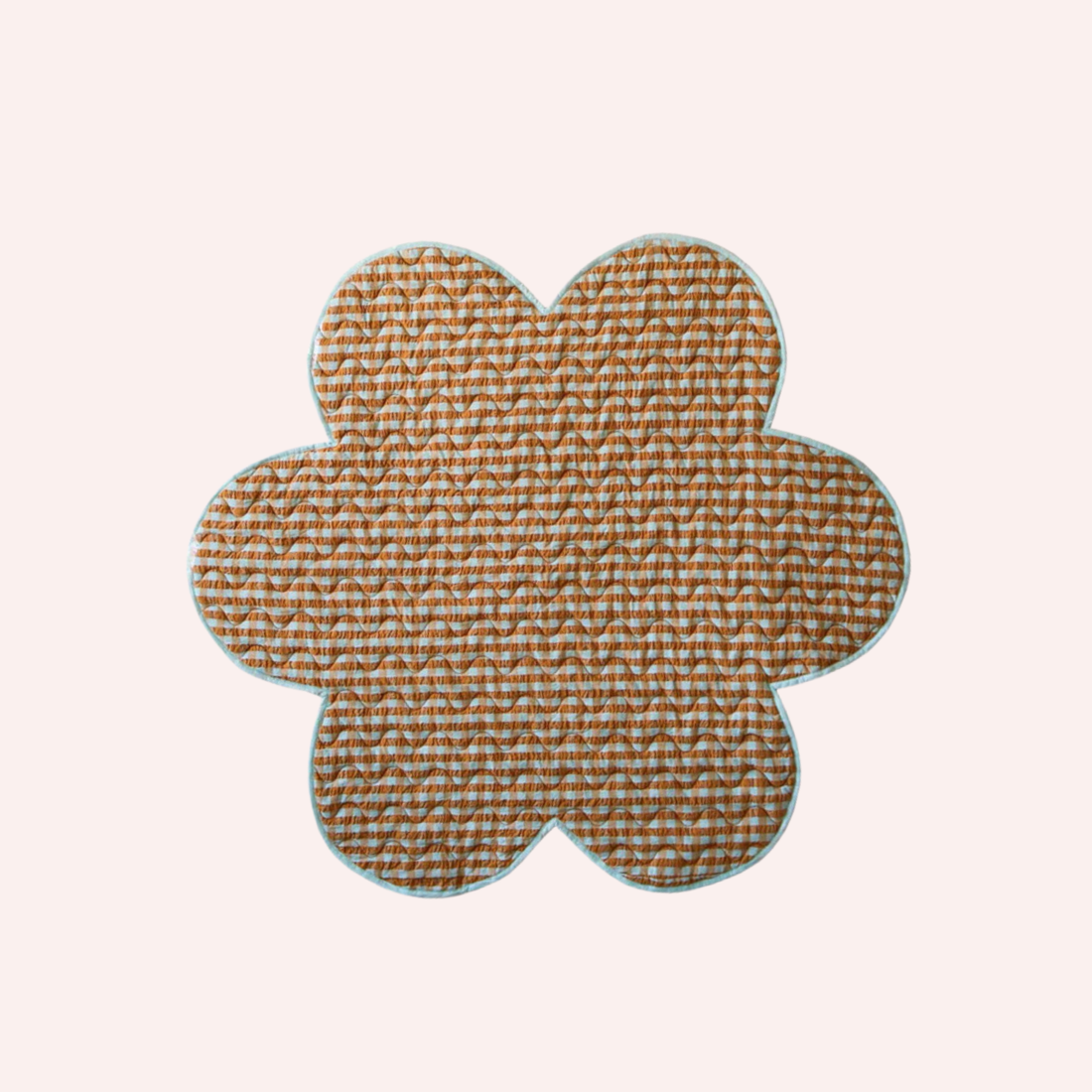 Playmat - Honey Blue Seersucker