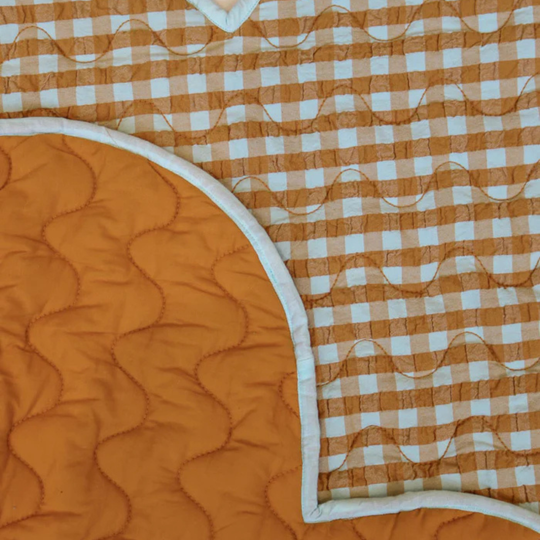 Playmat - Honey Blue Seersucker