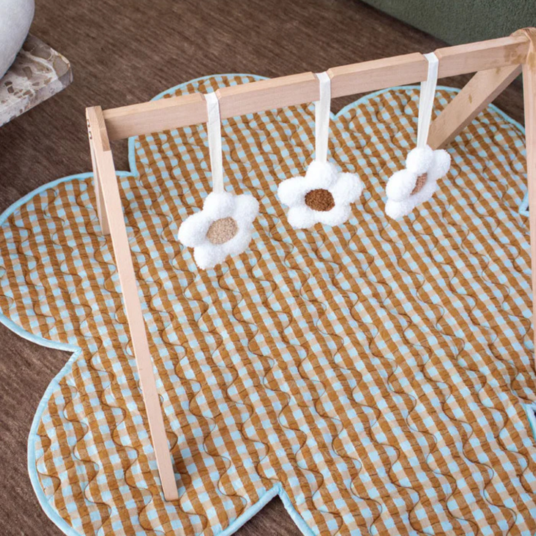 Playmat - Honey Blue Seersucker