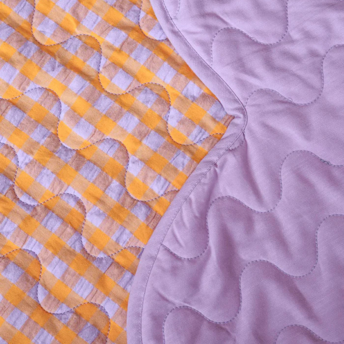 Playmat - Kumquat Bloom Seersucker