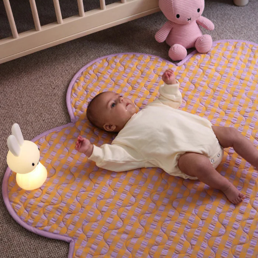 Playmat - Kumquat Bloom Seersucker