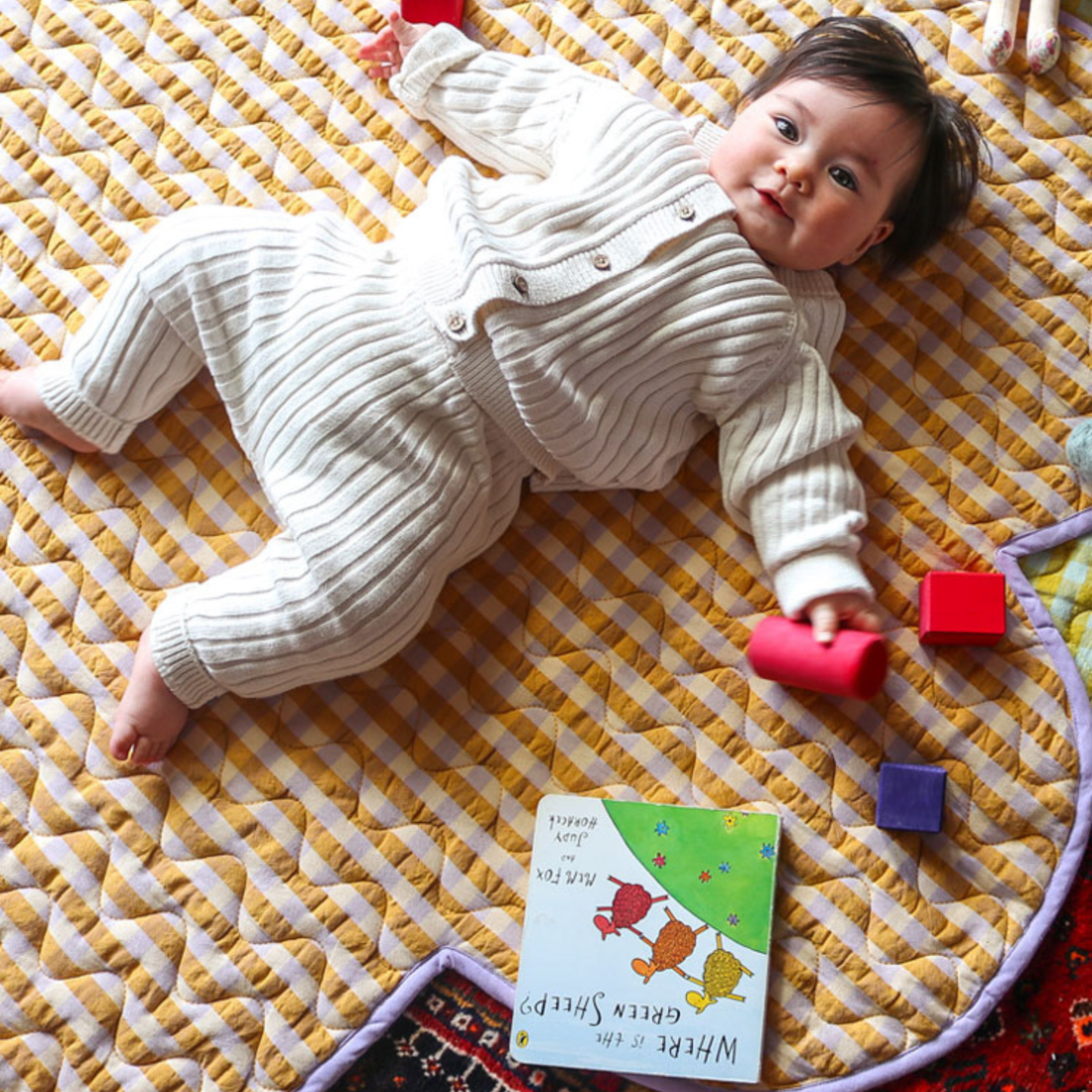 Playmat - Mango Seersucker