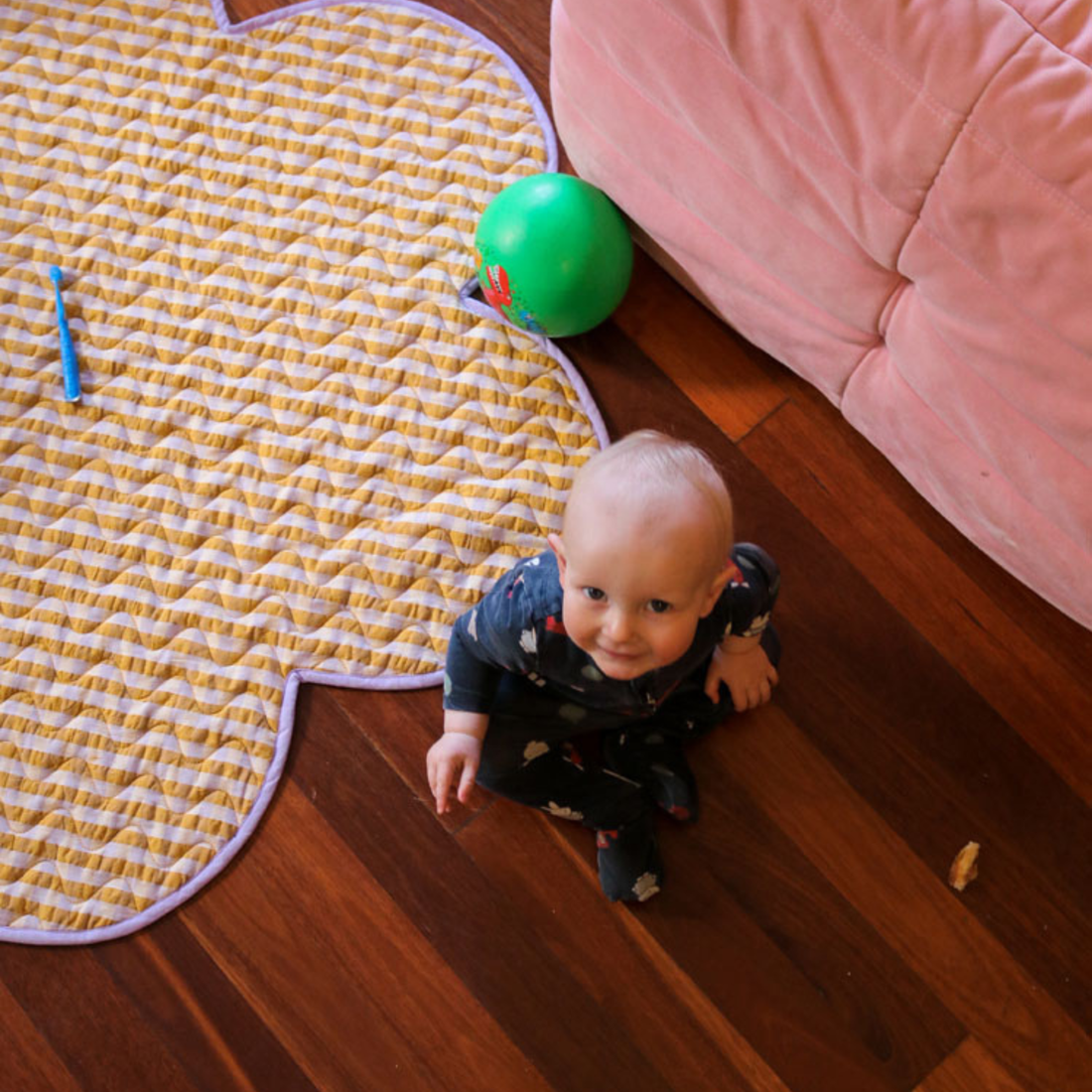 Playmat - Mango Seersucker