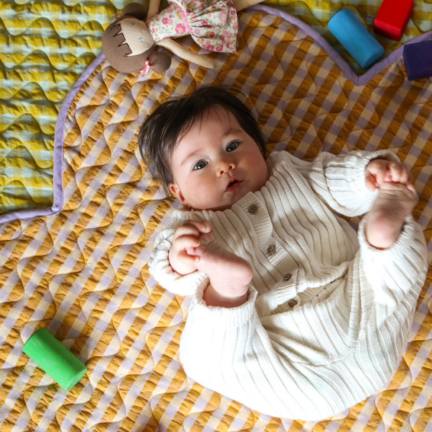 Playmat - Mango Seersucker