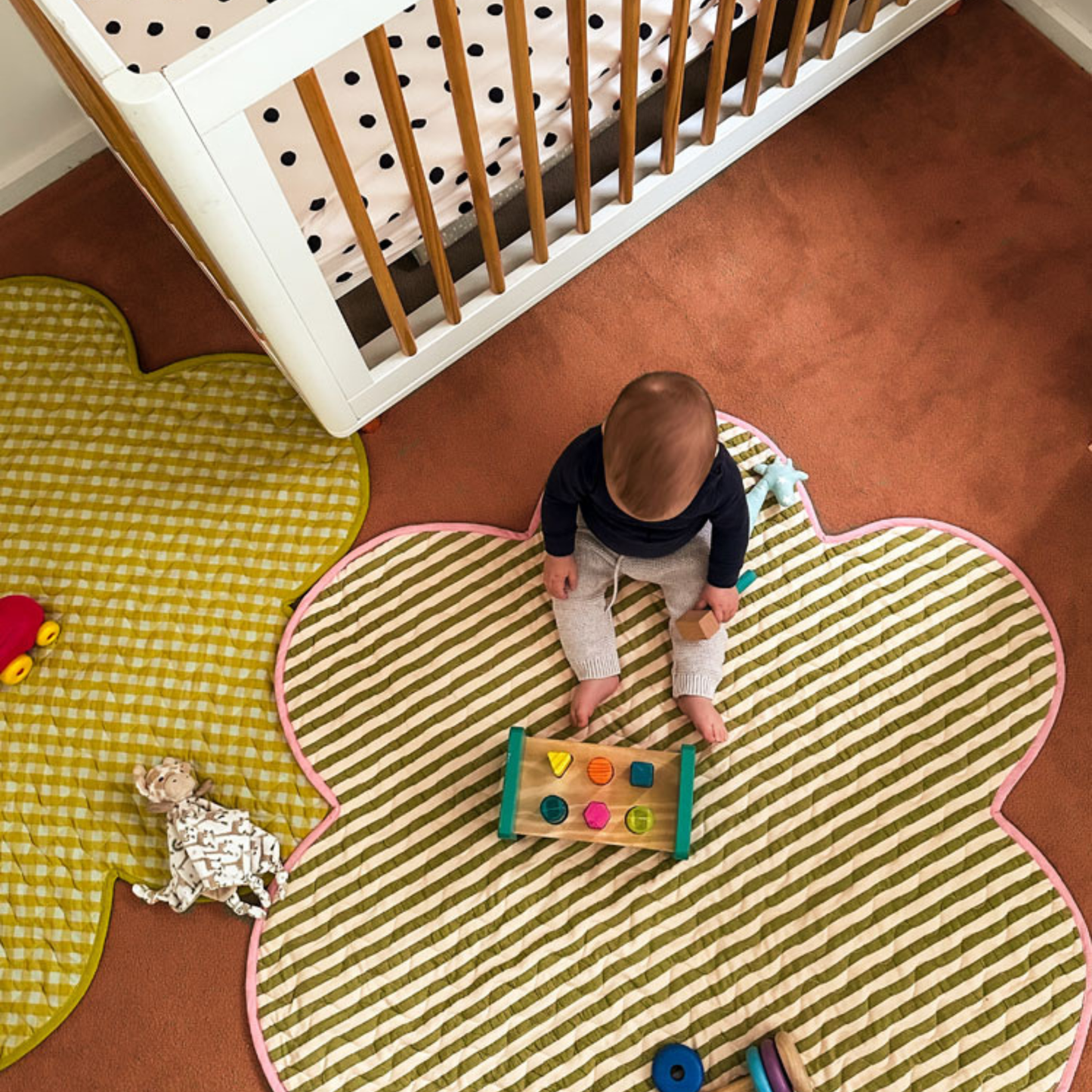 Playmat - Pistachio Seersucker