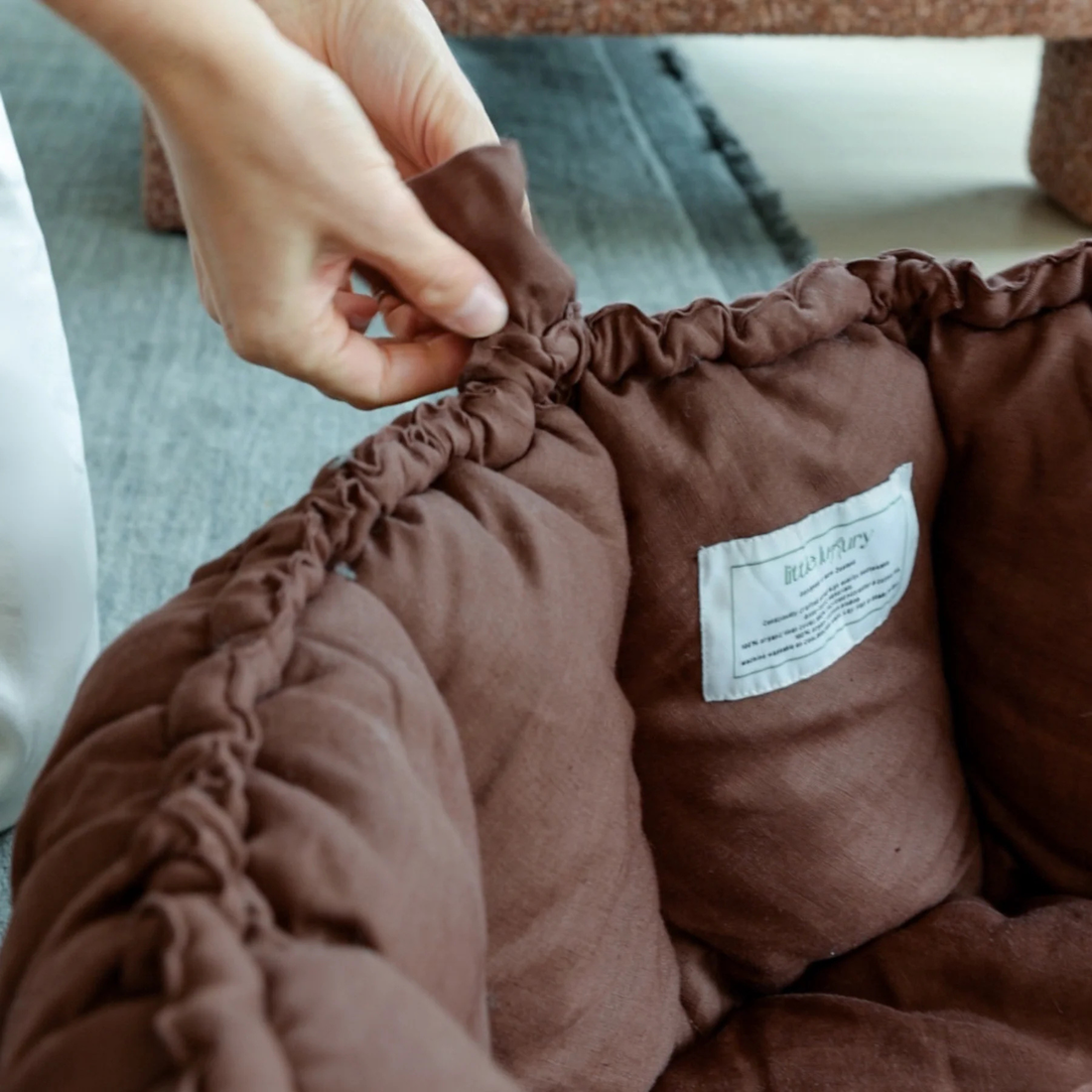 Plush Organic Playmat- Cocoa