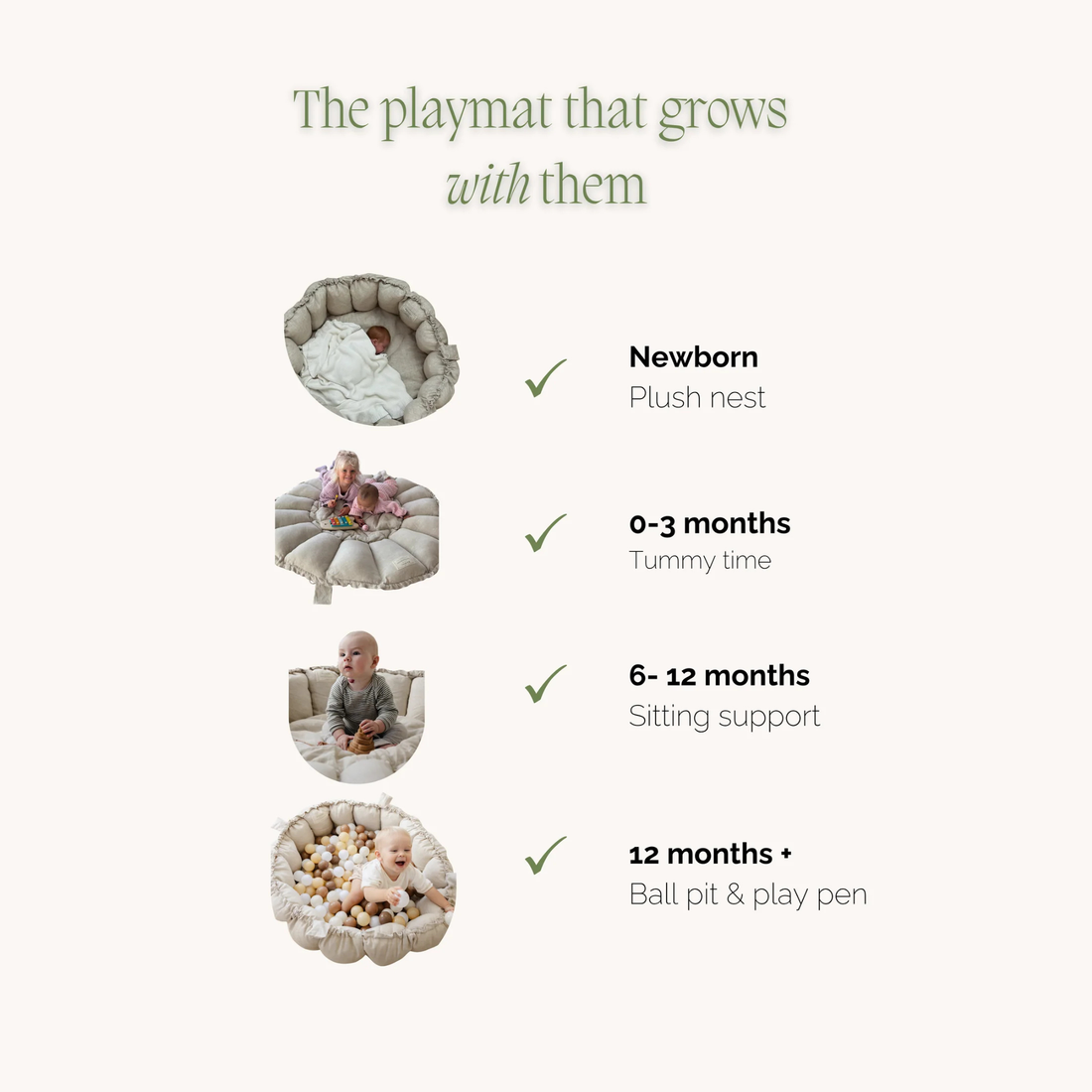Plush Organic Playmat- Cocoa