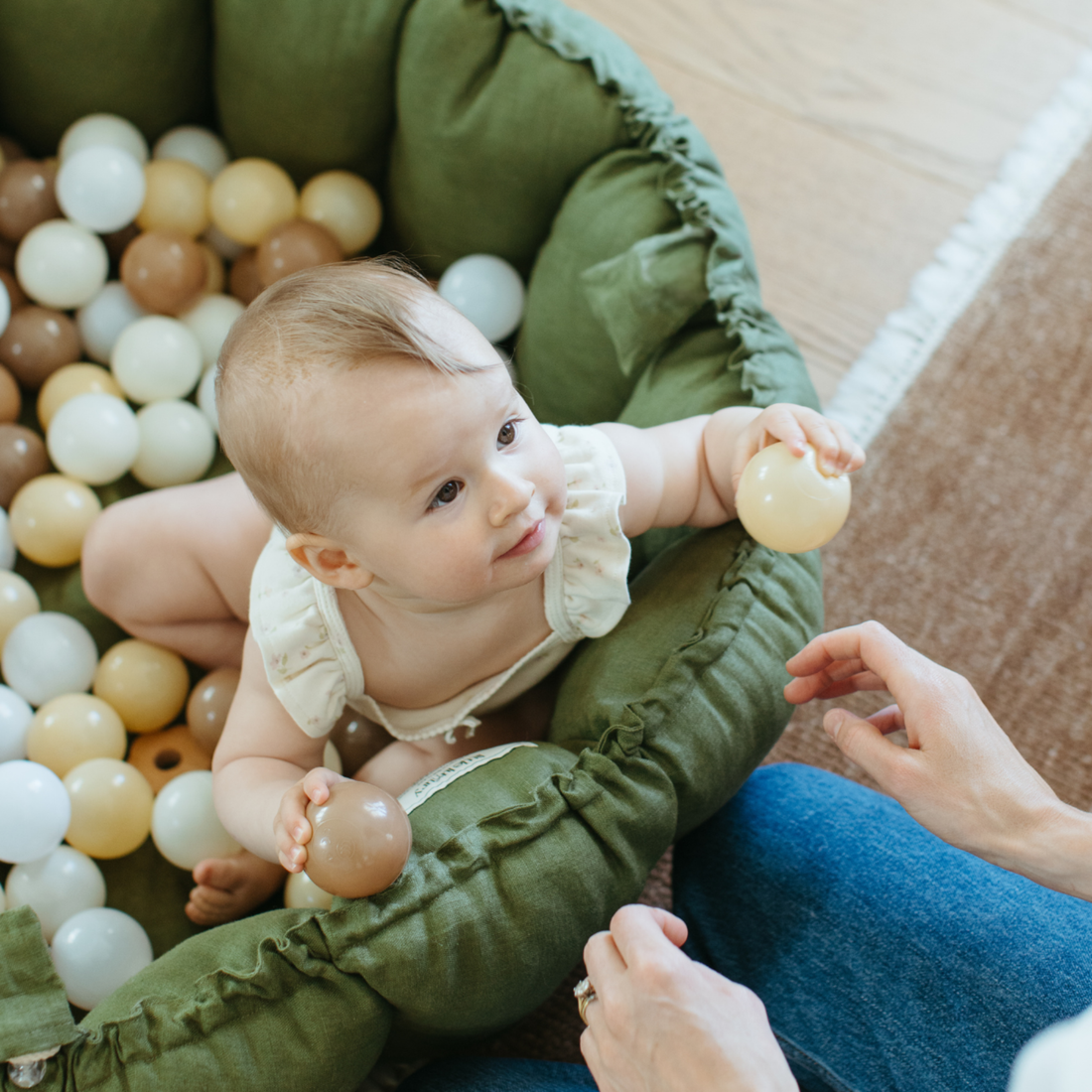 Plush Organic Playmat - Olive