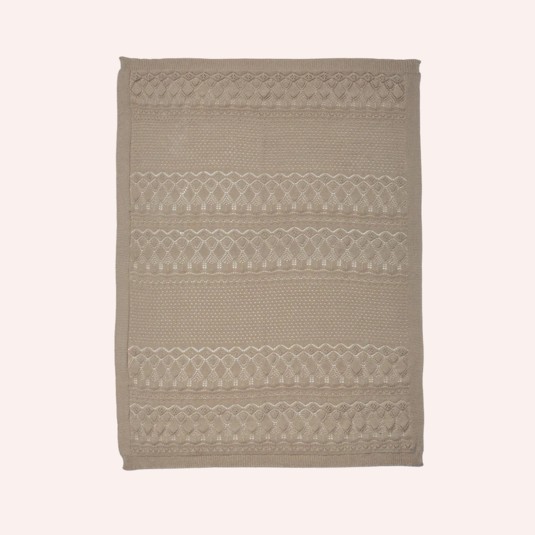 Pointelle Baby Knit Throw - Hazel