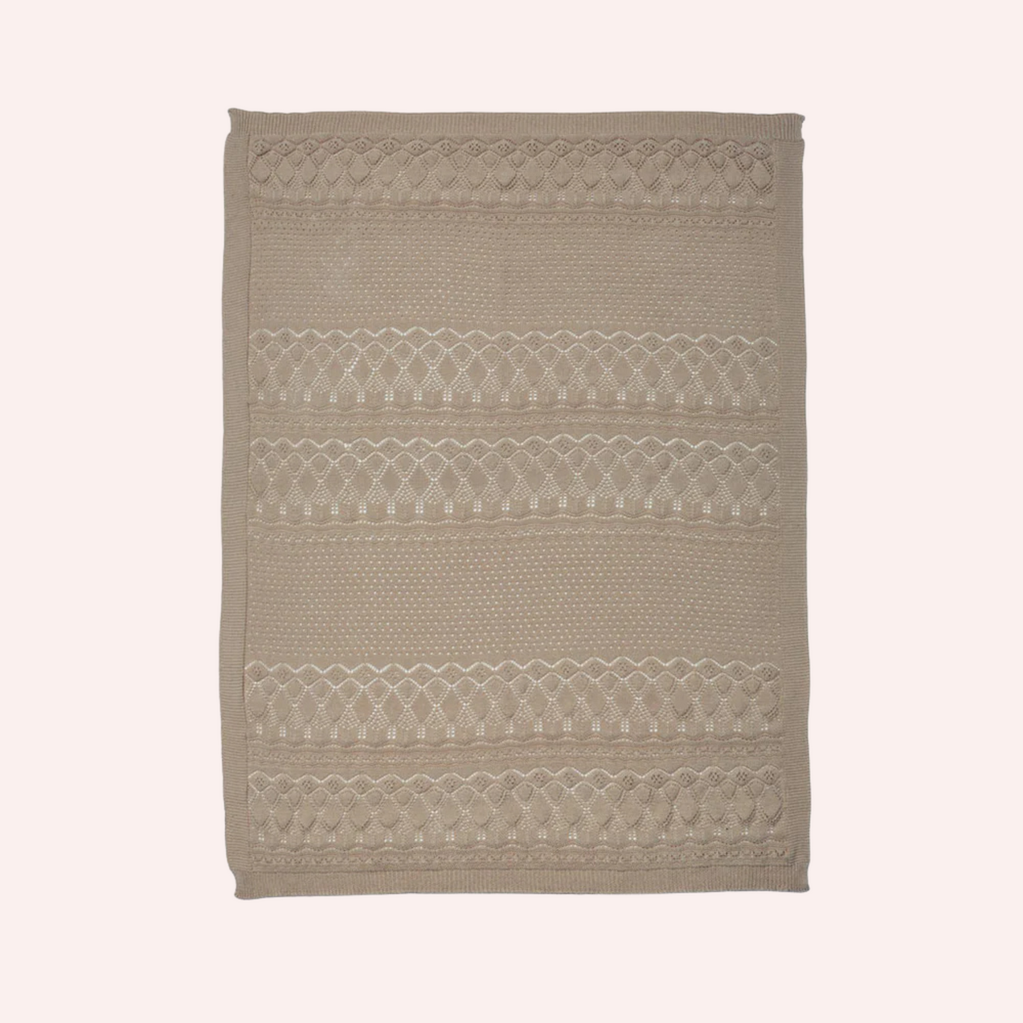 Pointelle Baby Knit Throw - Hazel
