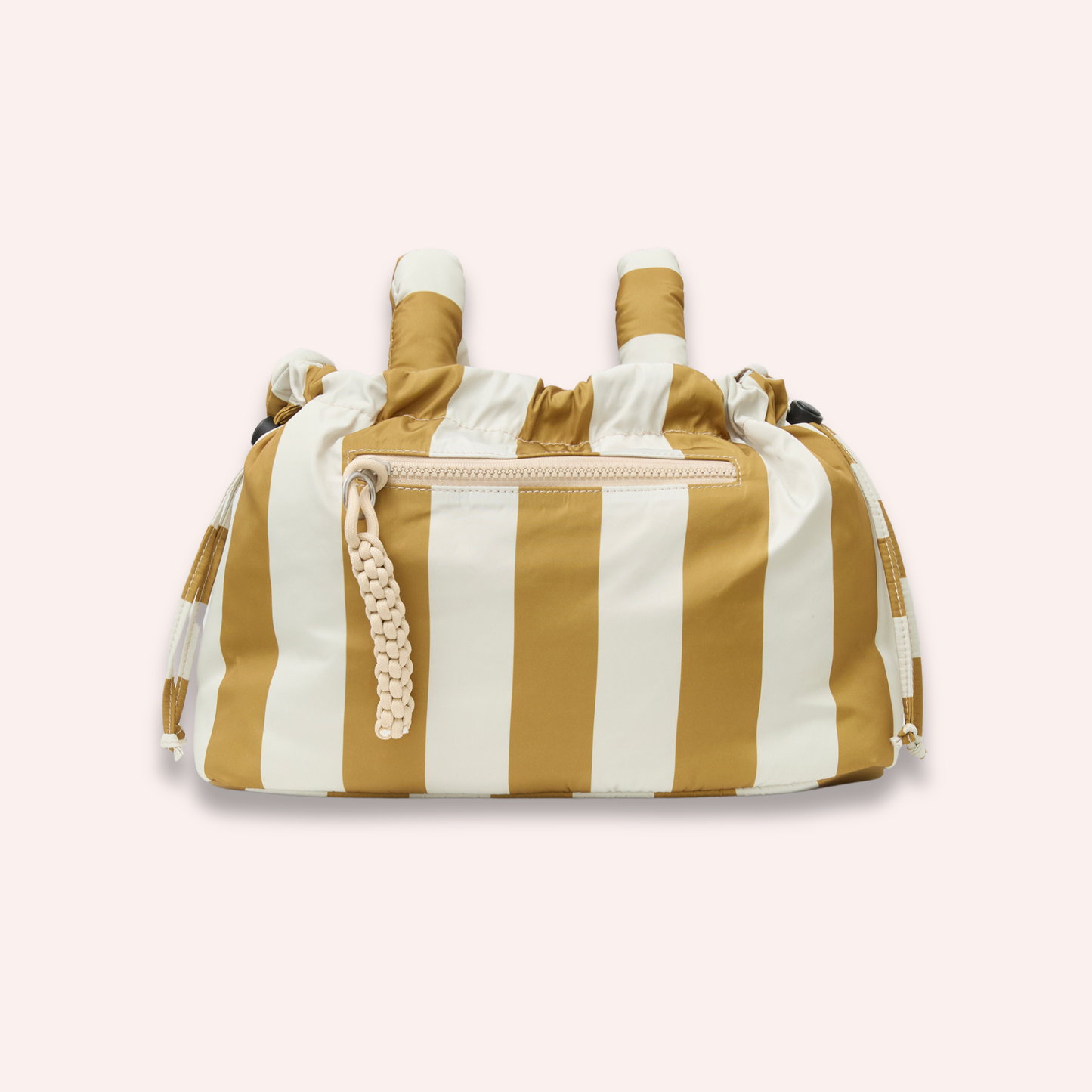 Pram Caddy - Gold Stripes