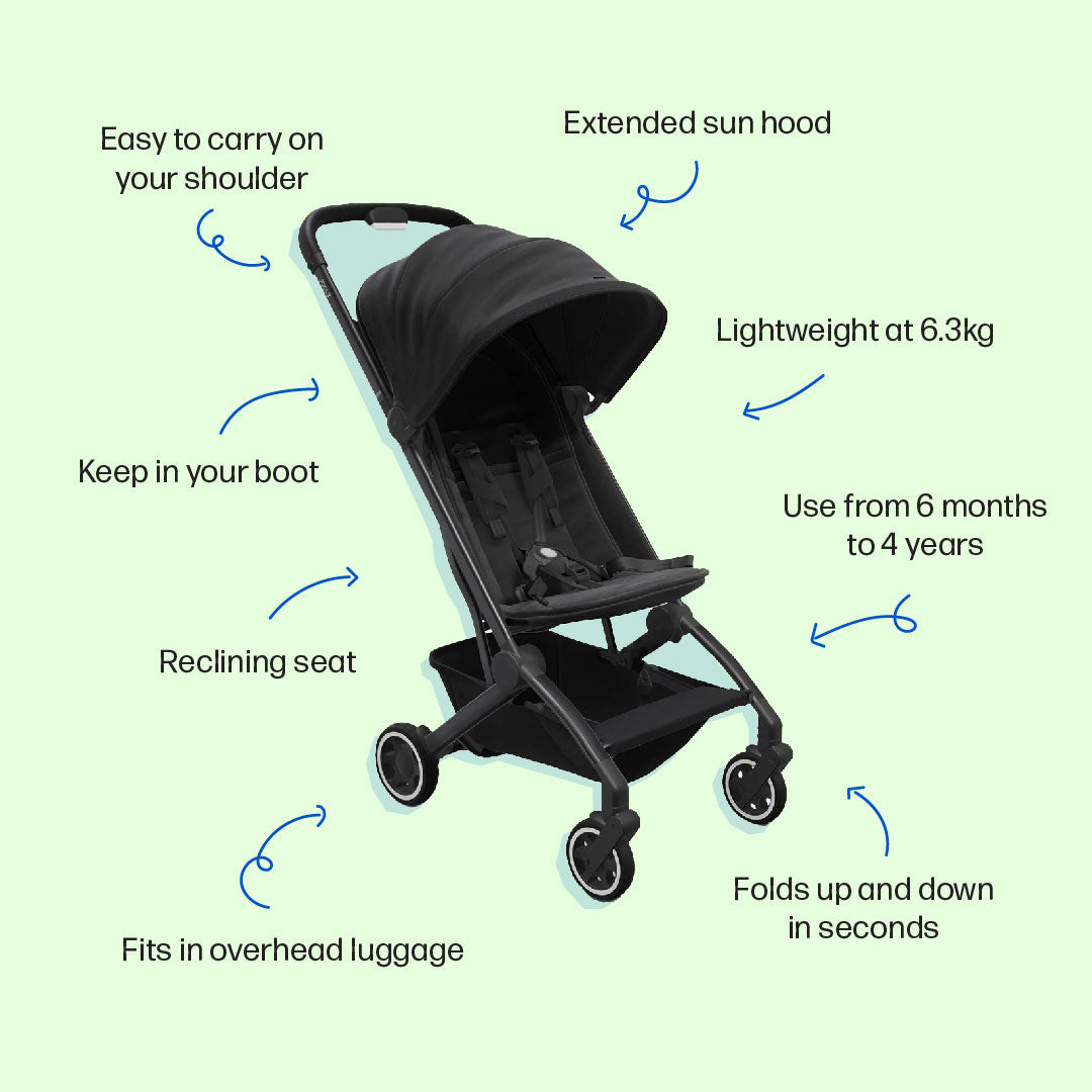 The lightest, easiest, most versatile travel pram to make getting out-and-about with your baby, easy.