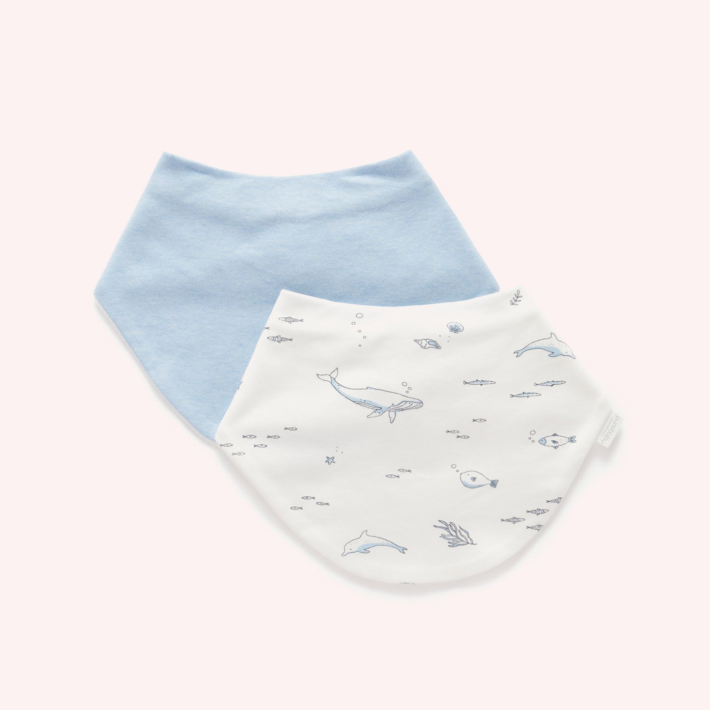 Essential Dribble Bib 2PK - Vanilla Nautical - One Size