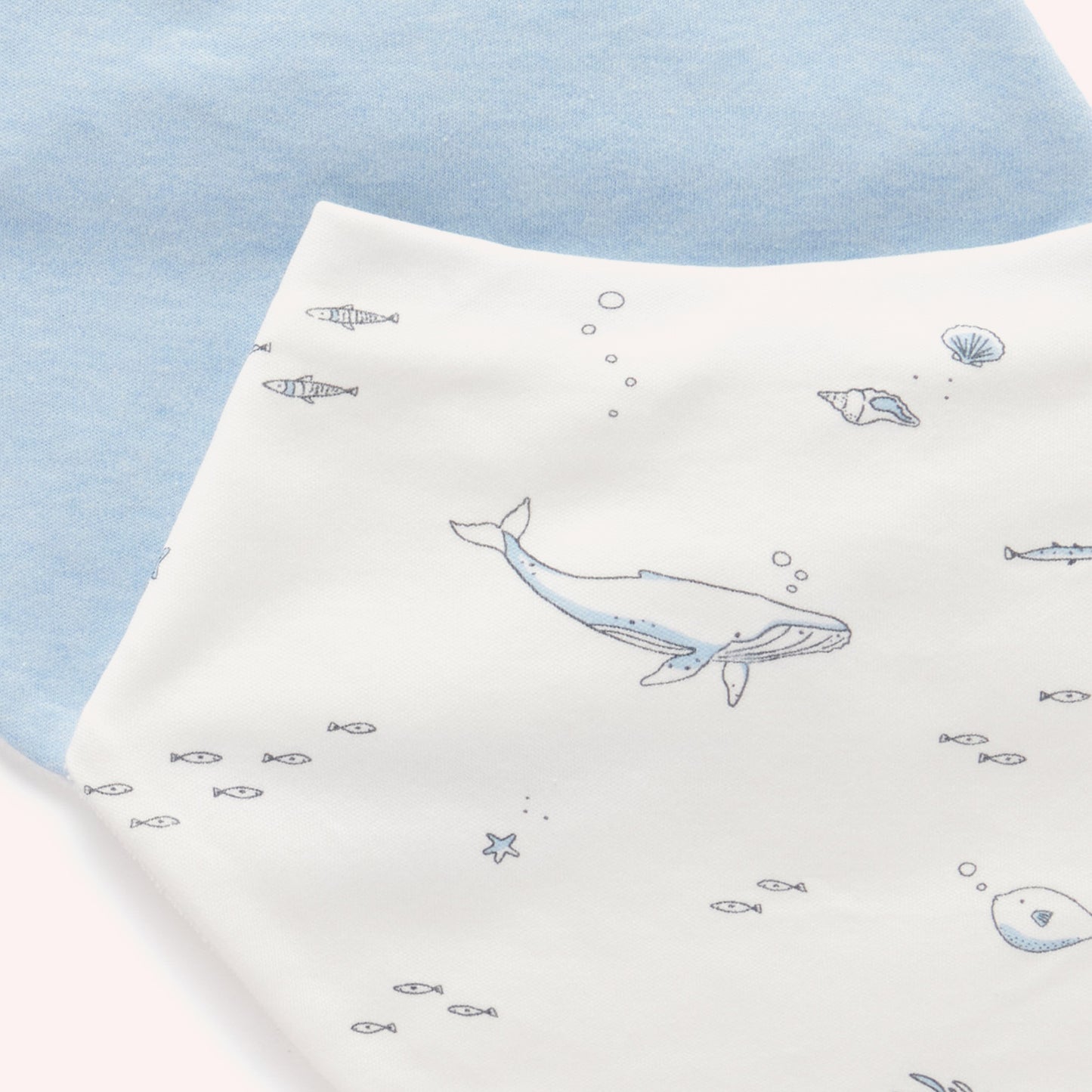 Essential Dribble Bib 2PK - Vanilla Nautical - One Size