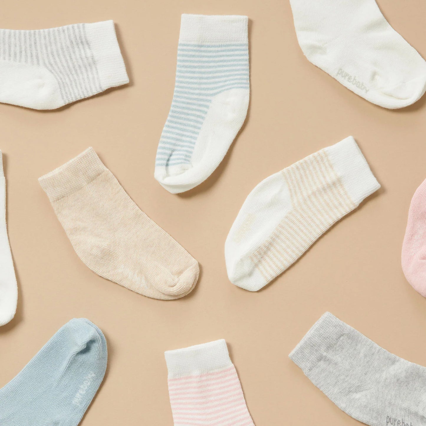 Sock 3PK - Pale Pink