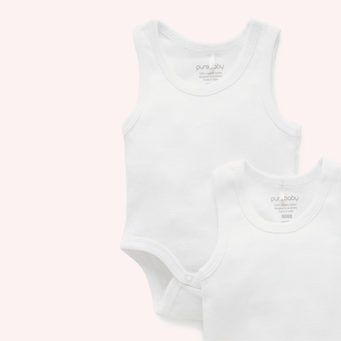 Rib Bodysuit 2PK - White