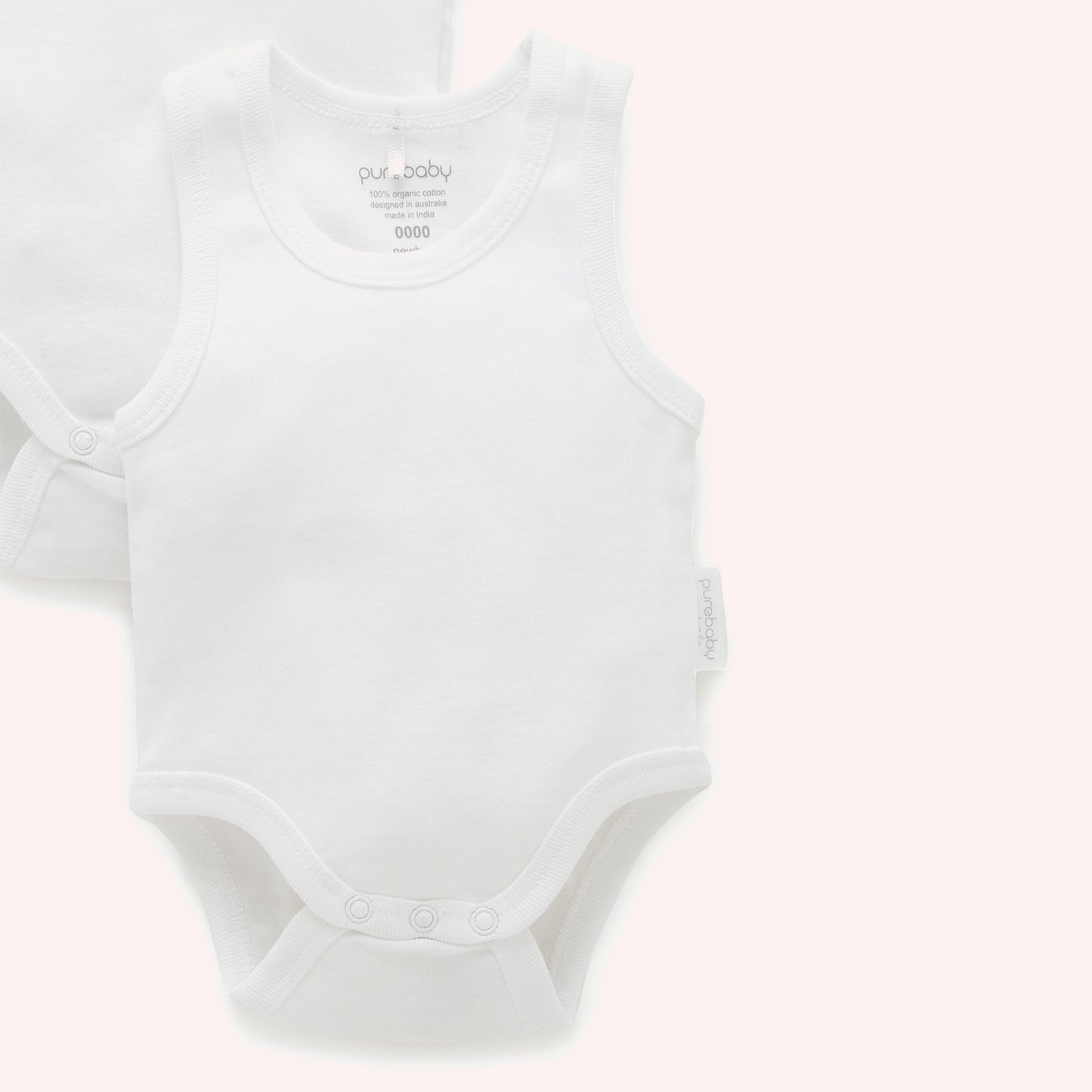 Rib Bodysuit 2PK - White