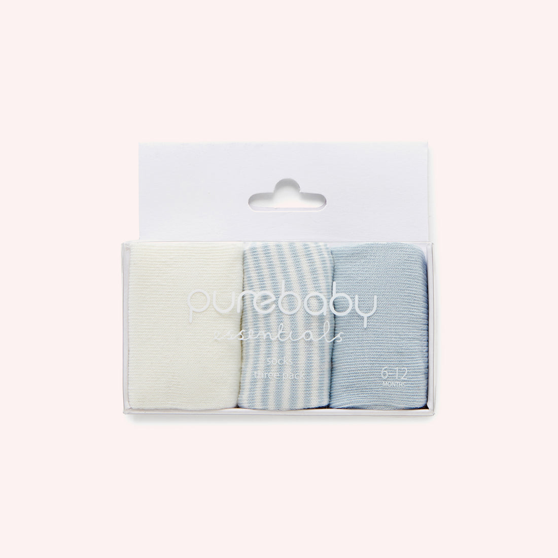 Sock 3PK - Pale Blue