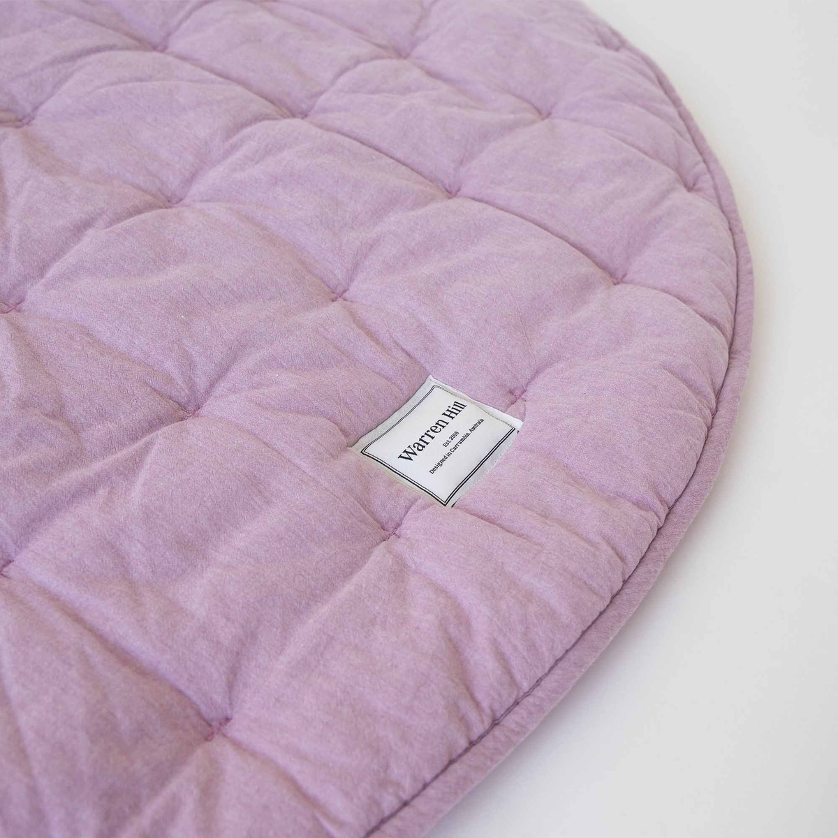 Quilted Cotton Baby Play Mat - Lilac