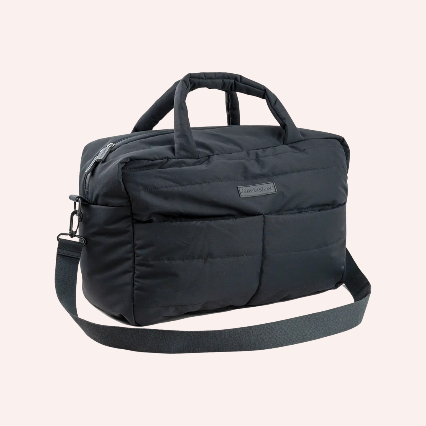 Quilted Changing Bag - Black