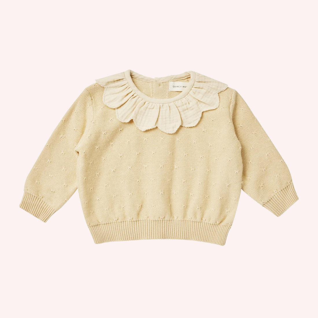 Petal Knit Sweater - Lemon