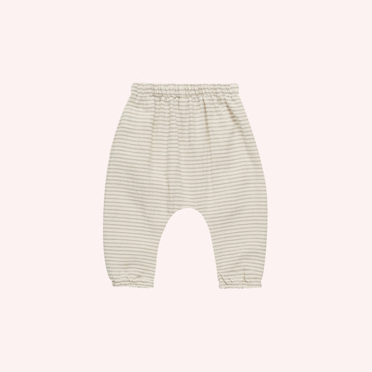 Woven Pant - Basil Stripe