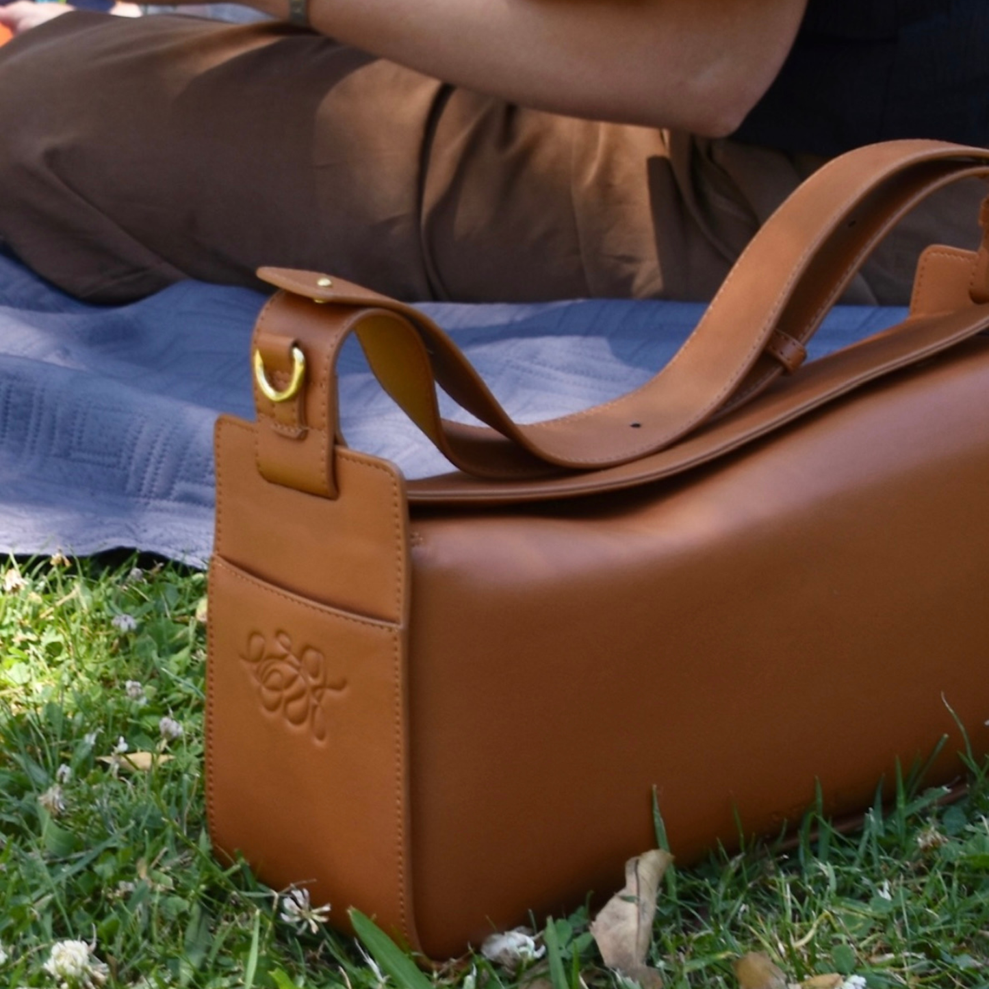 Pram Bag - Saddle Tan