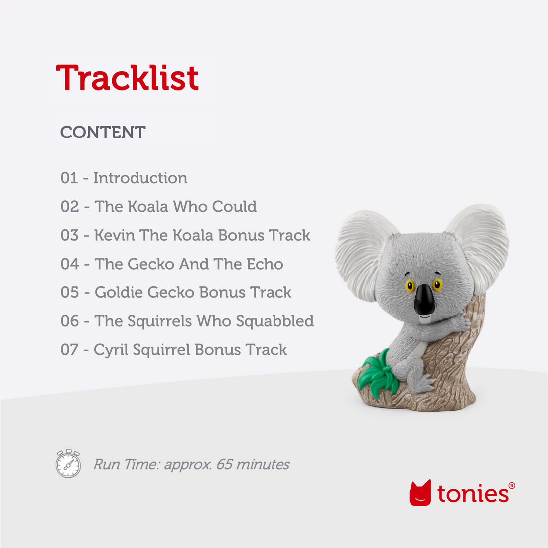 Tonie Audio Character - Rachel Bright - The Koala Who Could