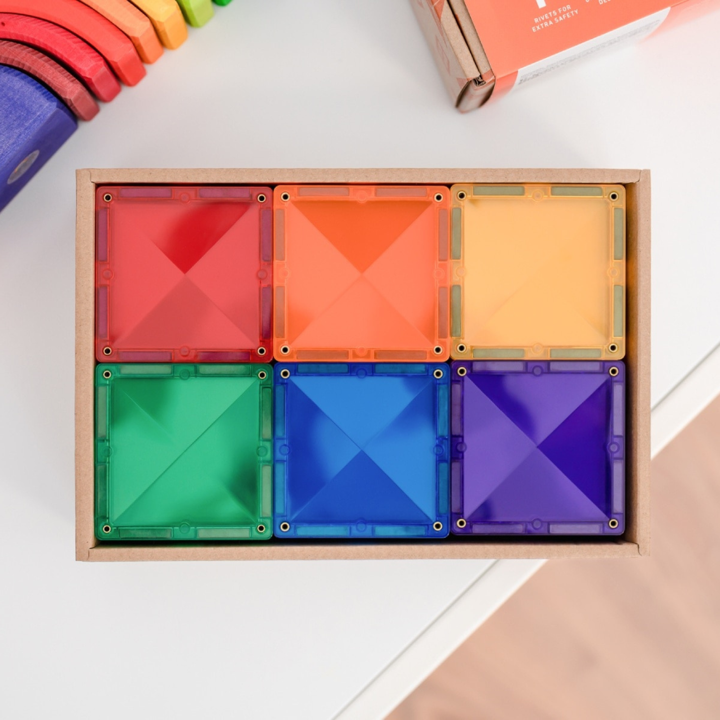 Rainbow Square Pack 42pc