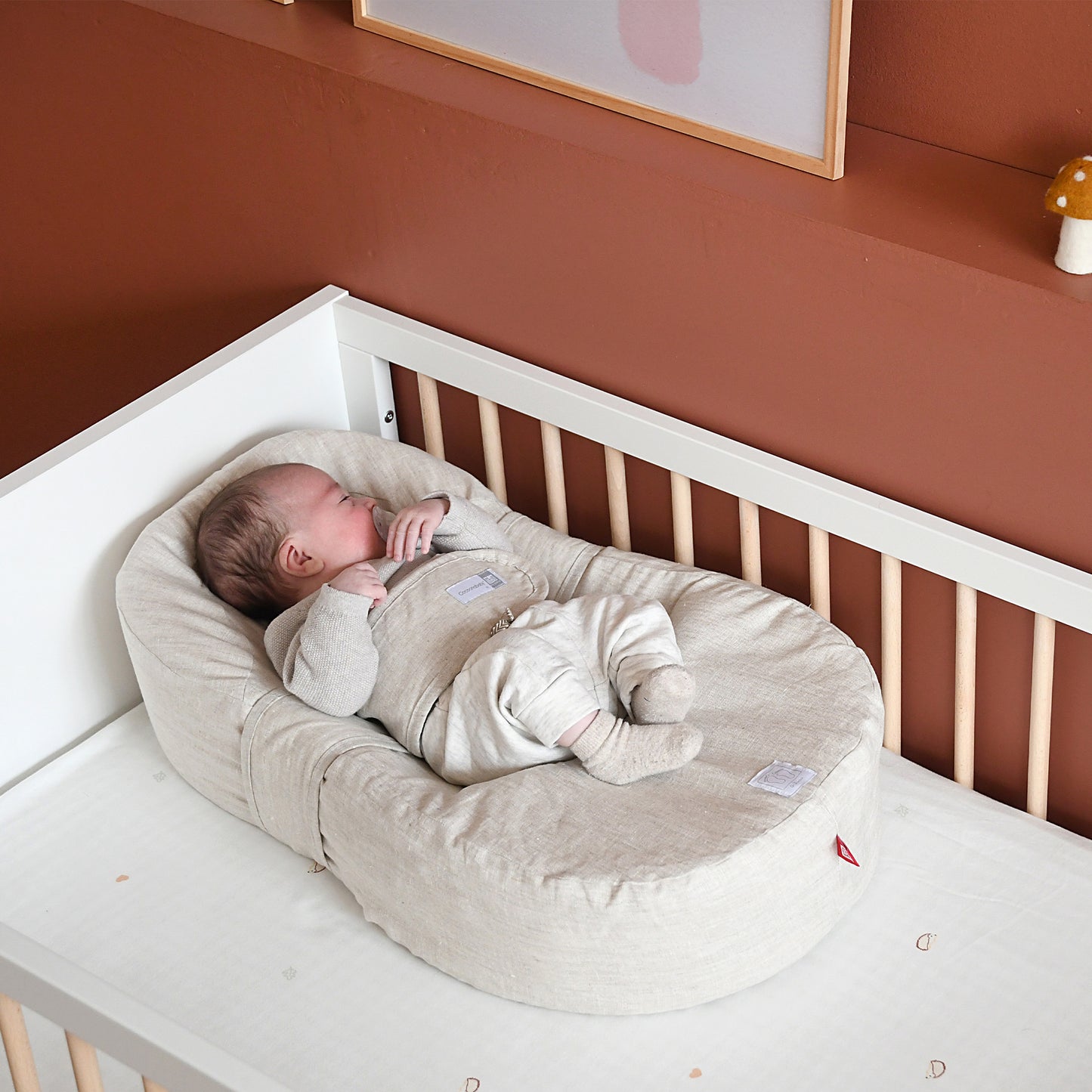 Cocoonababy Nest - Linen Natural