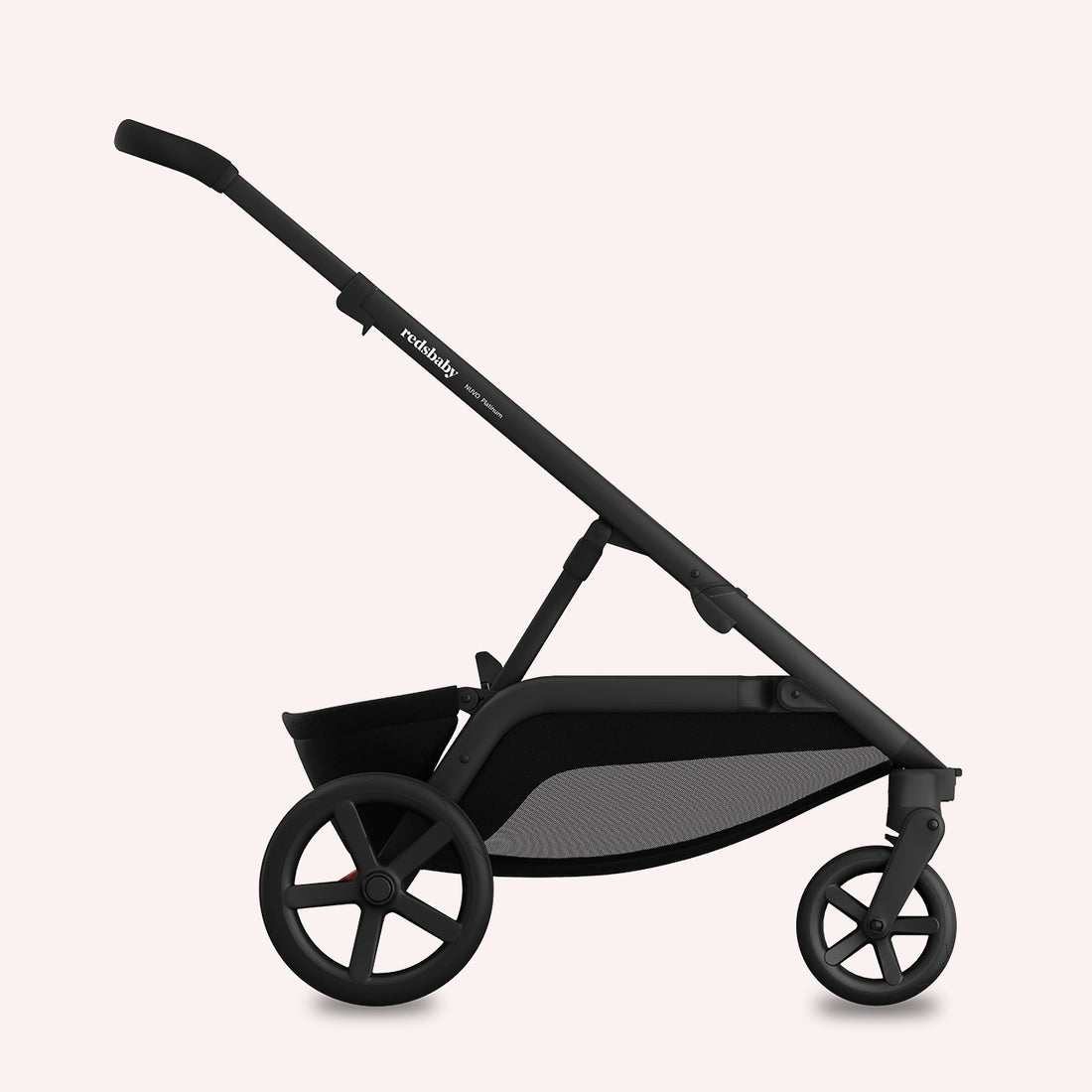 Redsbaby NUVO Double Pram - Platinum Black Twill