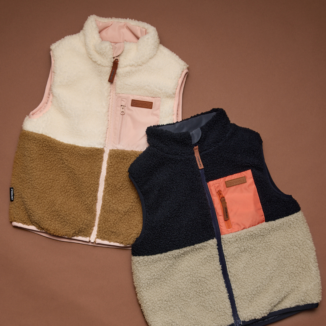 Reversible Yeti Vest - Ash Colourblock