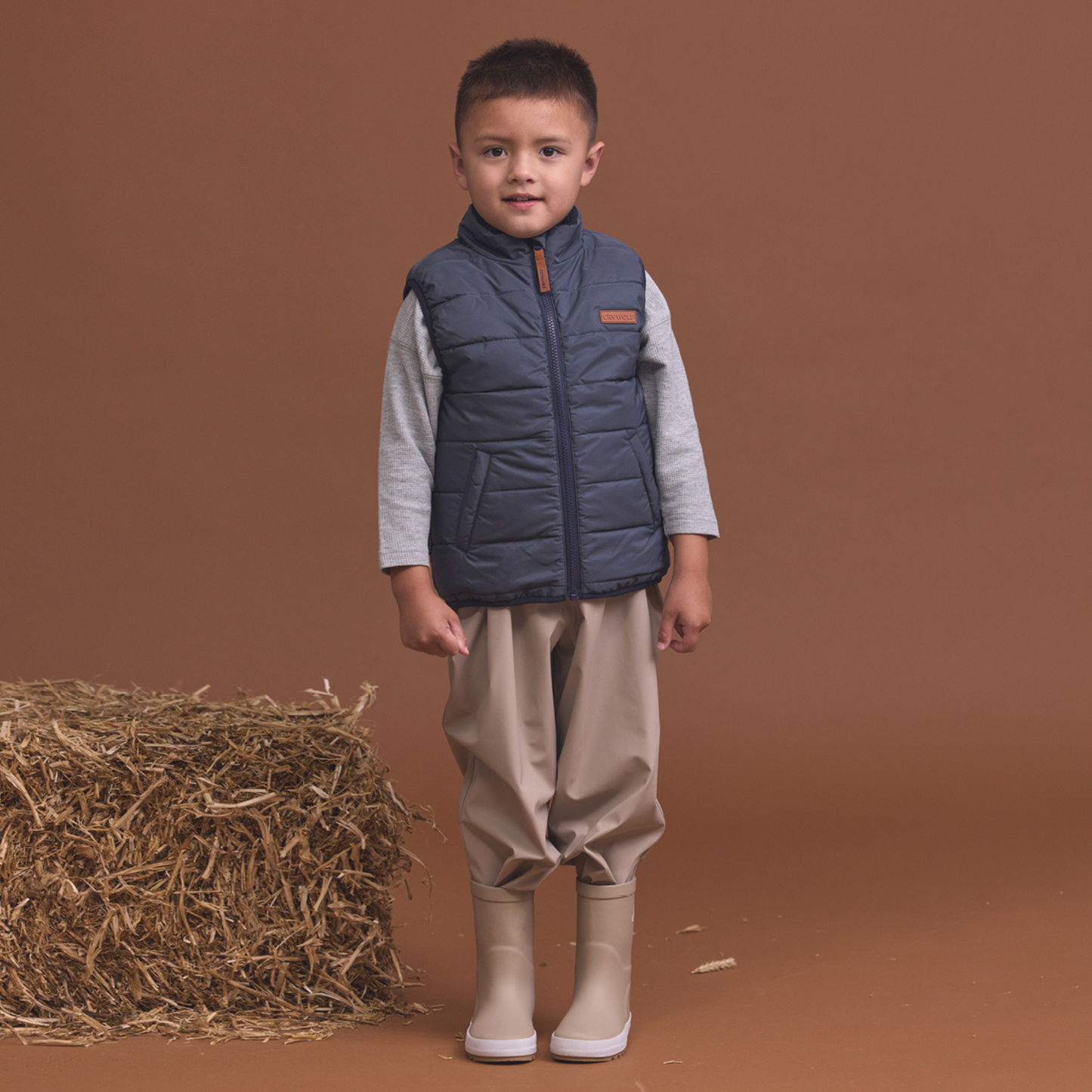 Reversible Yeti Vest - Ash Colourblock
