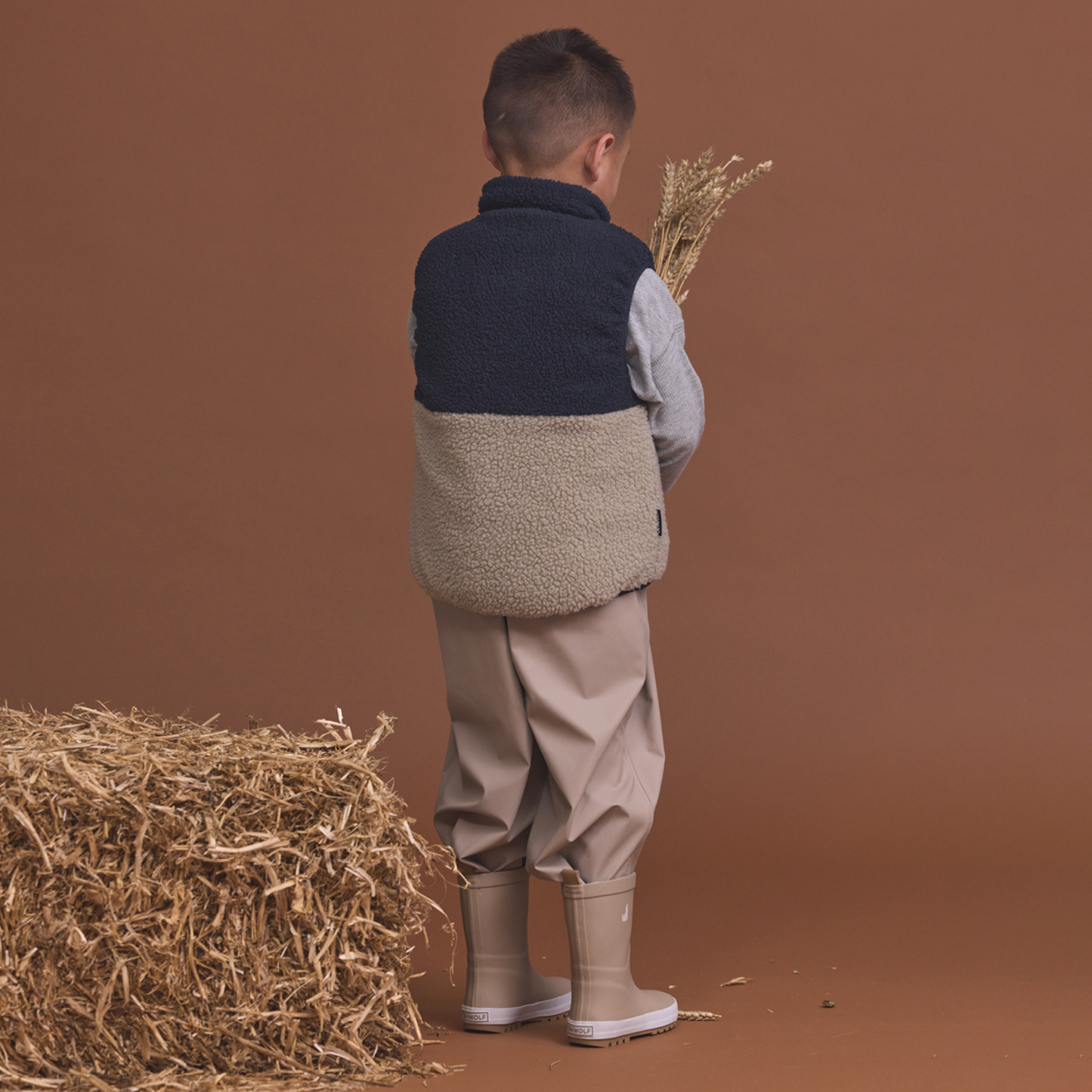 Reversible Yeti Vest - Ash Colourblock