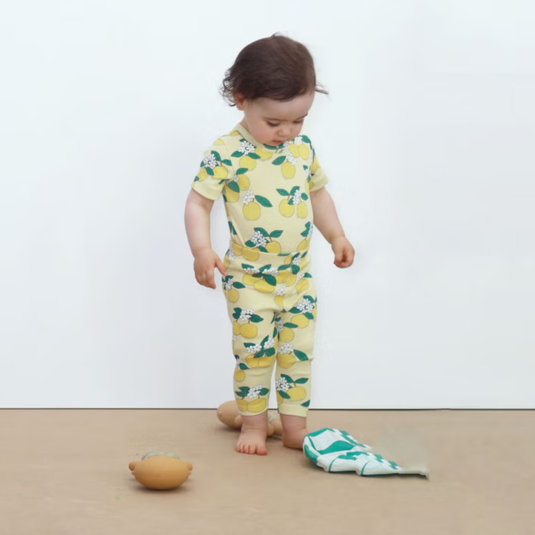 Rib Baby Pant - Oranges