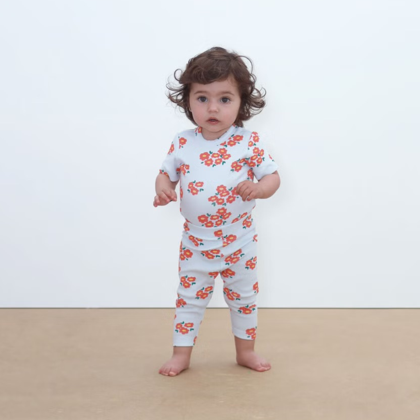 Rib Bodysuit - Blossoms