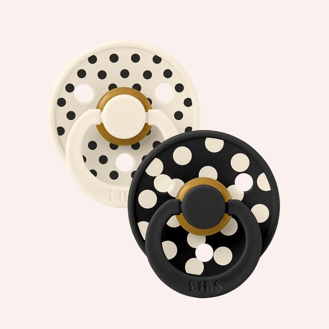 Round Studio Dummy Duo - Polka Ivory/Black