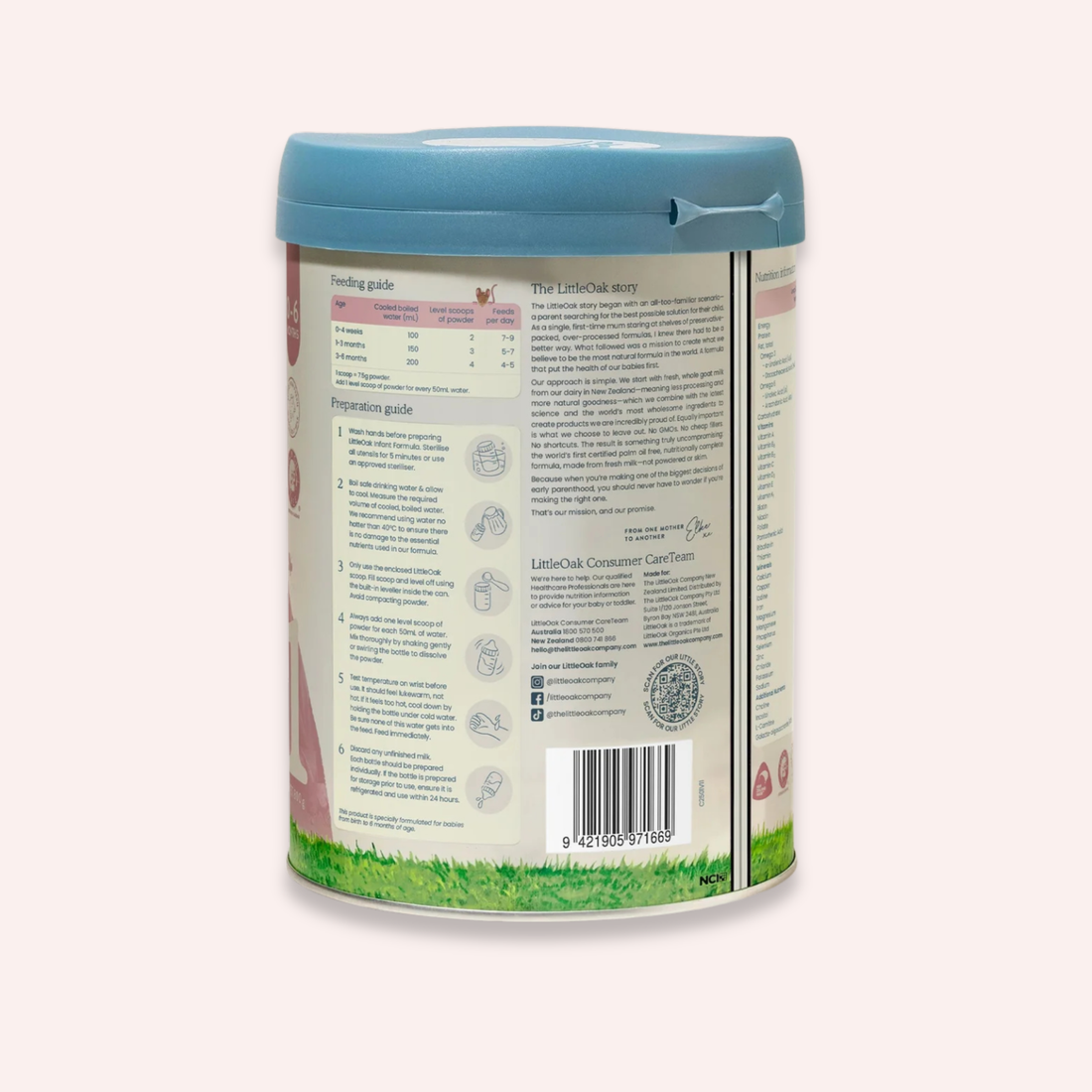 Stage 1 - Natural Goat Milk Infant Formula with Olive Oil - 800g