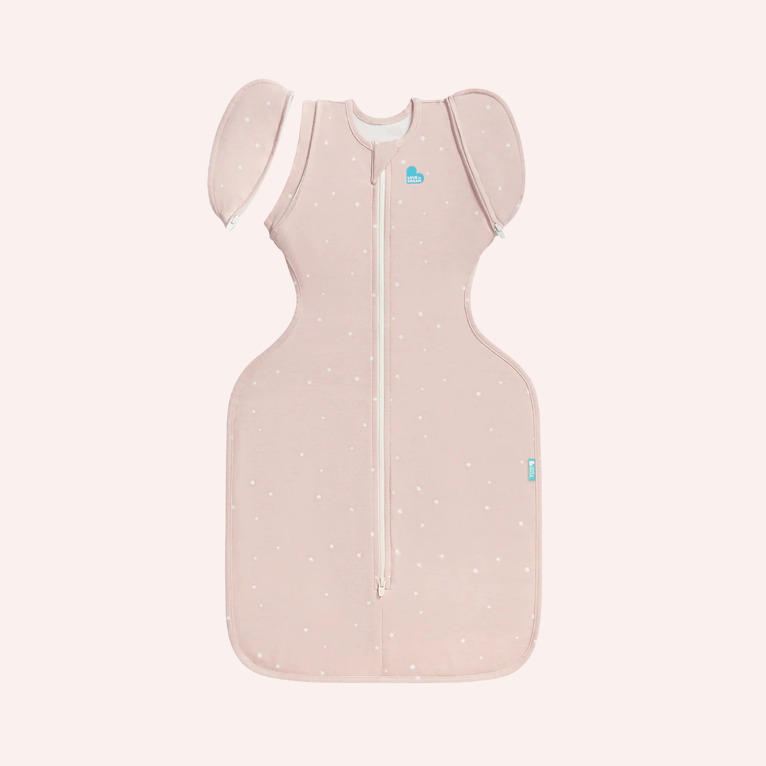 Stage 1 Swaddle Up 1.0TOG Stretch Cotton - Twinkle Powder Pink