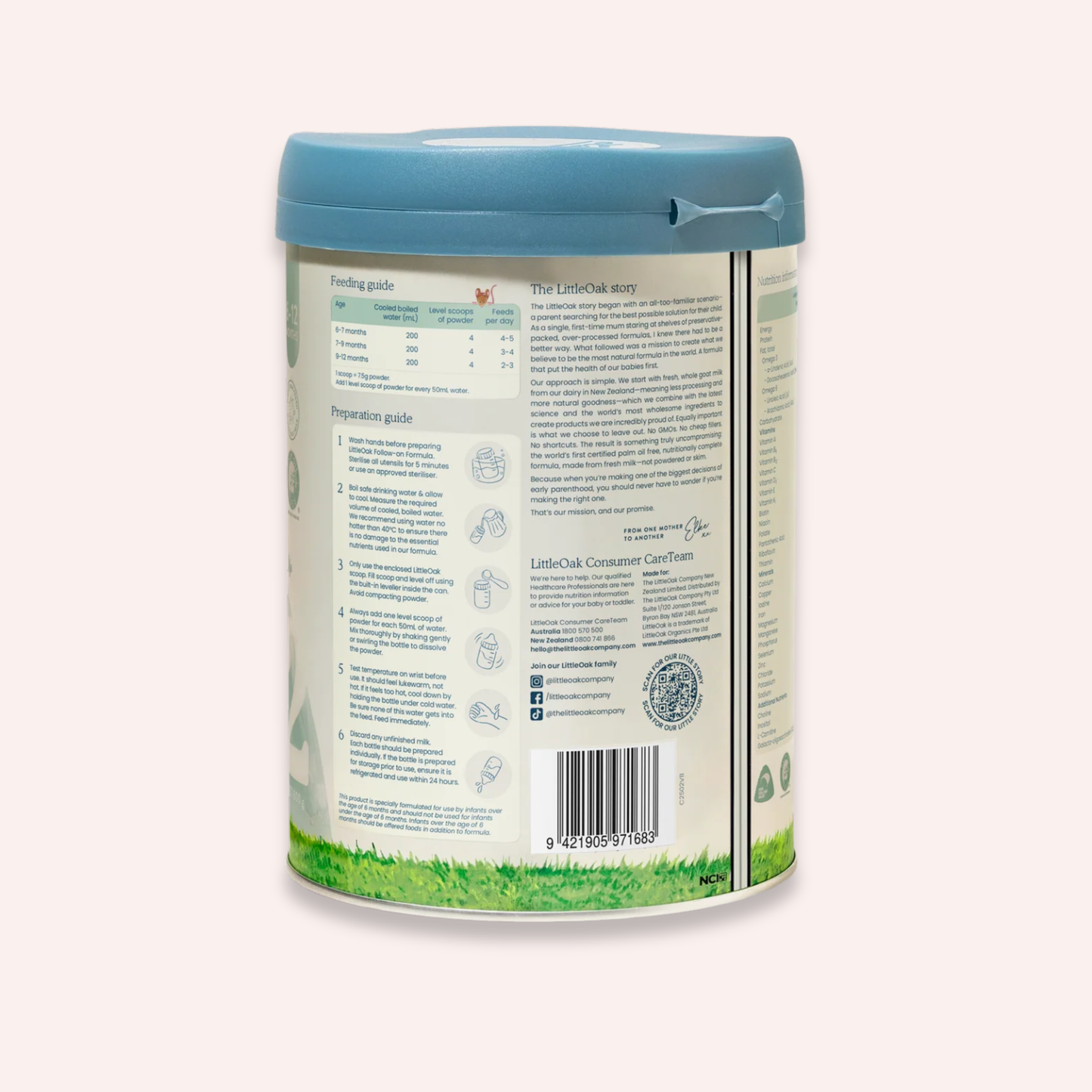 Stage 2 - Natural Goat Milk Follow-On Formula with Olive Oil - 800g