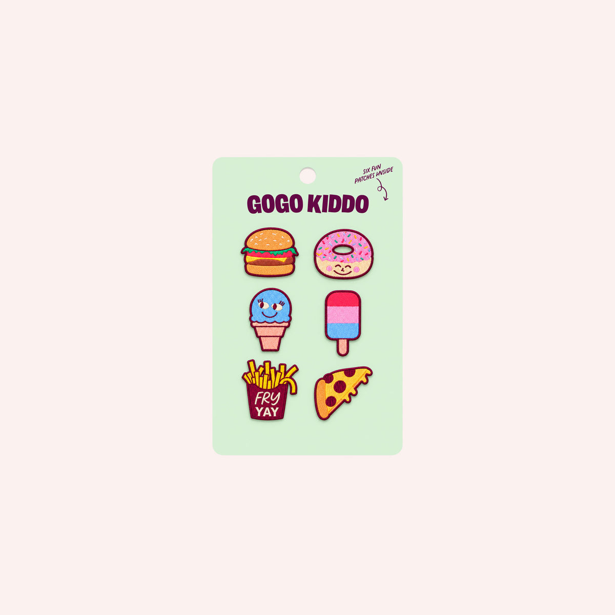 Decorative Iron On Patches - Food - Set of 6
