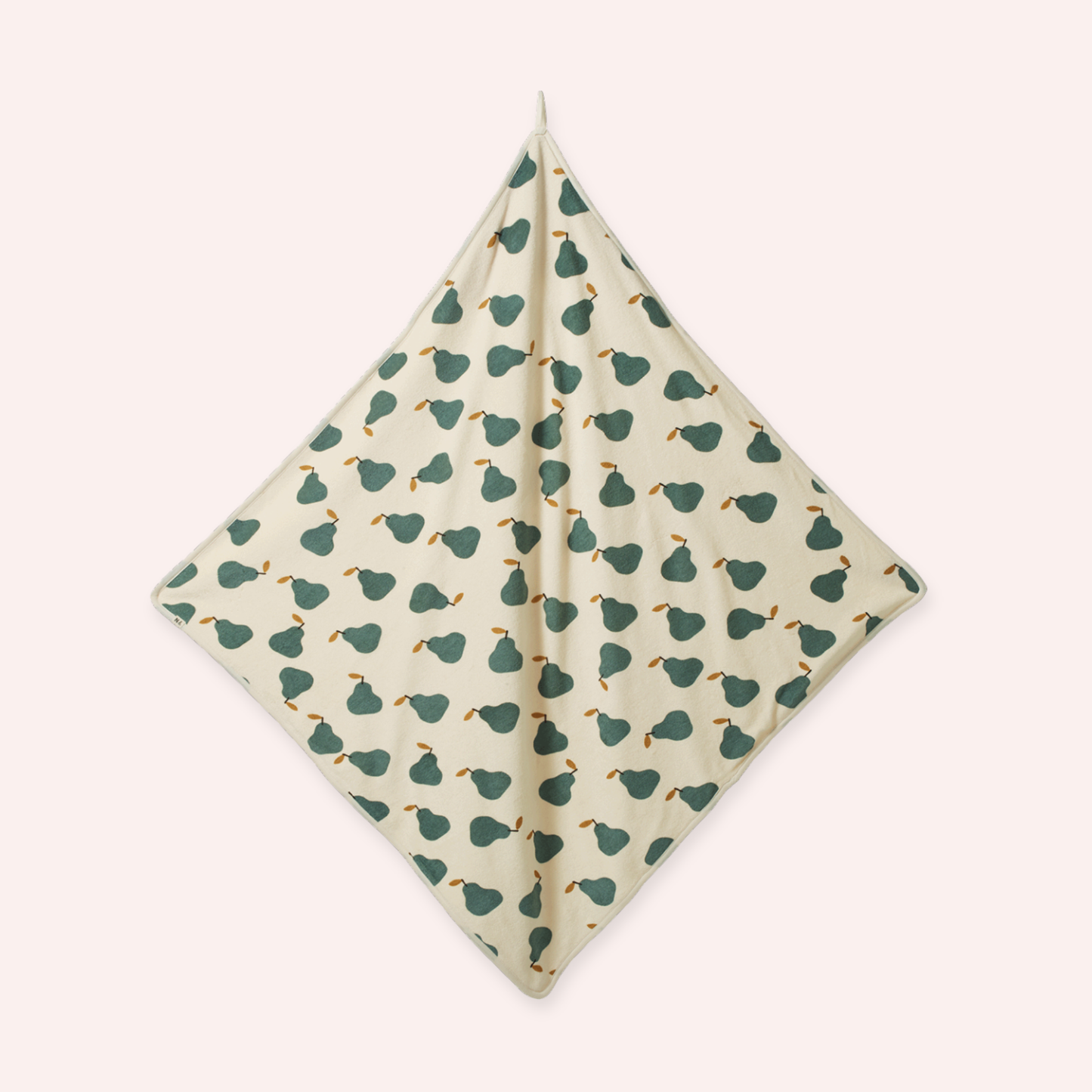 Organic Cotton Hooded Towel - Pear Print - One Size