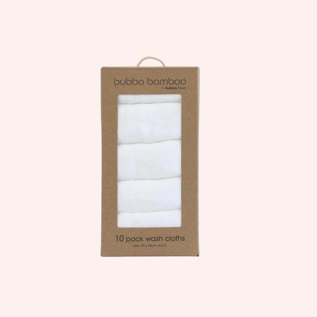 Bubba Bamboo Wash Cloth 10 Pack - White
